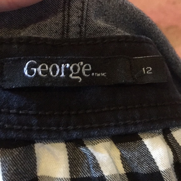 Black jumper/skirt plaid black and white - Picture 3 of 3